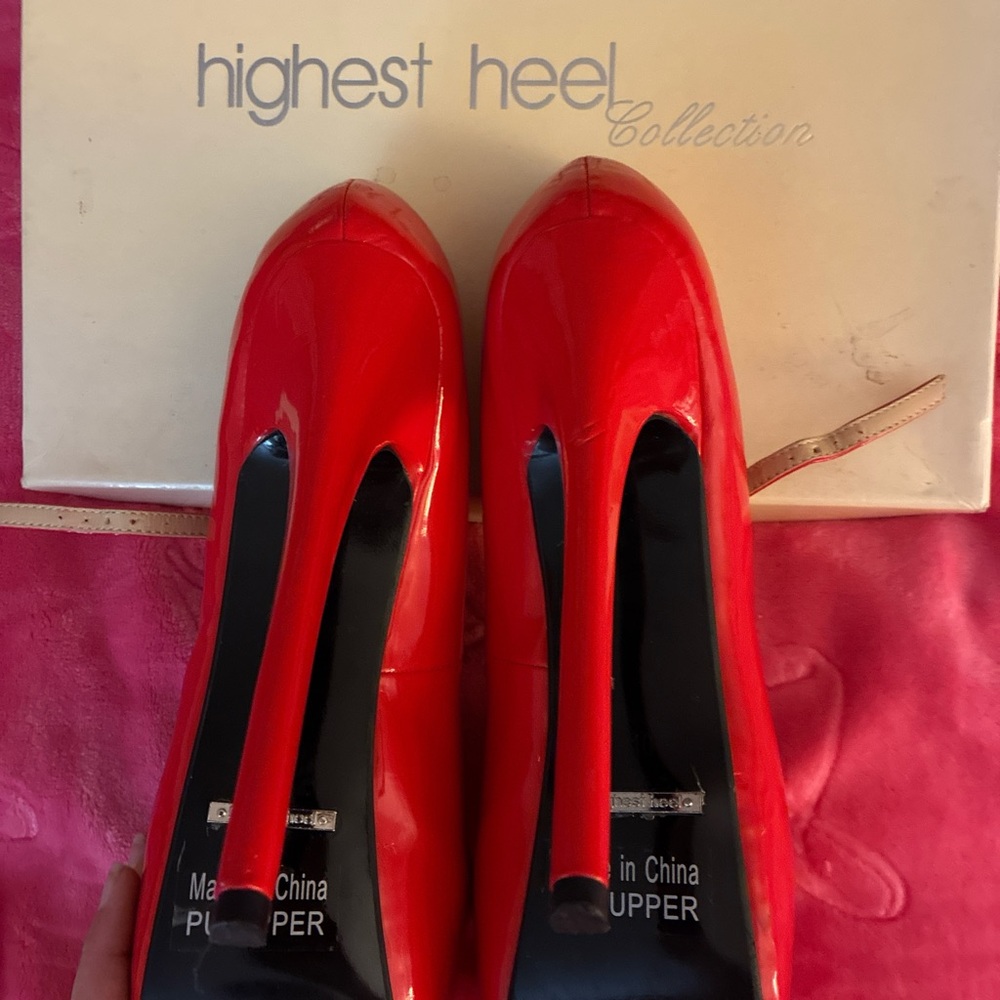 Bold Red Patent Leather Heels